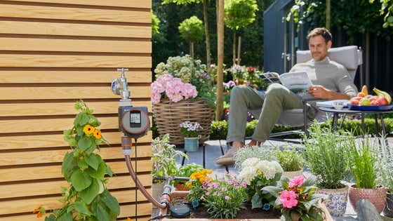 automatic water control is helping you to relax in your garden